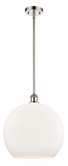 Athens - 1 Light - 14 inch - Polished Nickel - Pendant (3442|516-1S-PN-G121-14-LED)