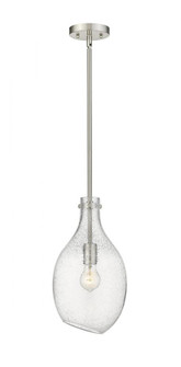 Norwalk - 1 Light - 9 inch - Brushed Satin Nickel - Stem hung - Mini Pendant (3442|493-1S-SN-G554-9)