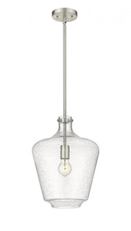 Norwalk - 1 Light - 12 inch - Brushed Satin Nickel - Stem hung - Mini Pendant (3442|493-1S-SN-G504-12)