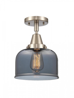 Bell - 1 Light - 8 inch - Brushed Satin Nickel - Semi-Flush Mount (3442|447-1C-SN-G73-LED)