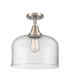 Bell - 1 Light - 12 inch - Brushed Satin Nickel - Semi-Flush Mount (3442|447-1C-SN-G72-L)