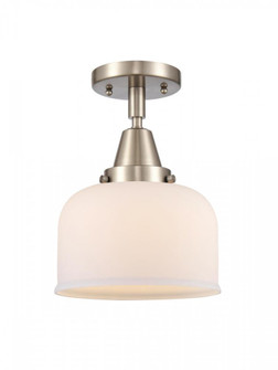Bell - 1 Light - 8 inch - Brushed Satin Nickel - Semi-Flush Mount (3442|447-1C-SN-G71)