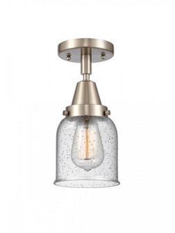 Bell - 1 Light - 5 inch - Brushed Satin Nickel - Semi-Flush Mount (3442|447-1C-SN-G54)