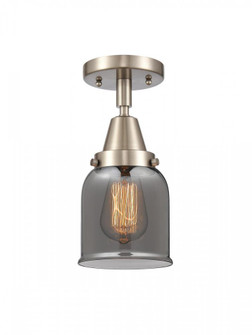 Bell - 1 Light - 5 inch - Brushed Satin Nickel - Semi-Flush Mount (3442|447-1C-SN-G53-LED)