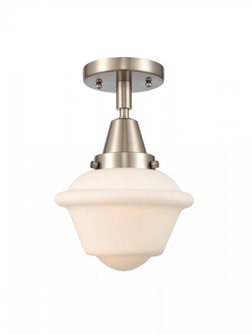 Oxford - 1 Light - 8 inch - Brushed Satin Nickel - Semi-Flush Mount (3442|447-1C-SN-G531)