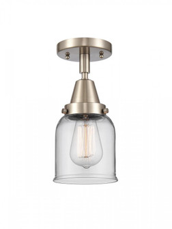 Bell - 1 Light - 5 inch - Brushed Satin Nickel - Semi-Flush Mount (3442|447-1C-SN-G52-LED)