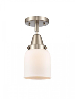 Bell - 1 Light - 5 inch - Brushed Satin Nickel - Semi-Flush Mount (3442|447-1C-SN-G51-LED)