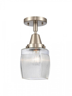 Colton - 1 Light - 6 inch - Brushed Satin Nickel - Semi-Flush Mount (3442|447-1C-SN-G302-LED)