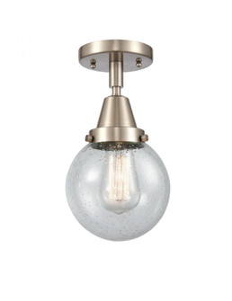 Beacon - 1 Light - 6 inch - Brushed Satin Nickel - Semi-Flush Mount (3442|447-1C-SN-G204-6)