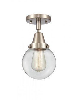 Beacon - 1 Light - 6 inch - Brushed Satin Nickel - Semi-Flush Mount (3442|447-1C-SN-G202-6)