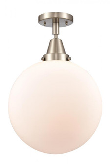 Beacon - 1 Light - 12 inch - Brushed Satin Nickel - Semi-Flush Mount (3442|447-1C-SN-G201-12-LED)
