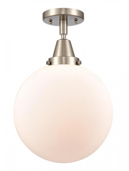 Beacon - 1 Light - 10 inch - Brushed Satin Nickel - Semi-Flush Mount (3442|447-1C-SN-G201-10-LED)