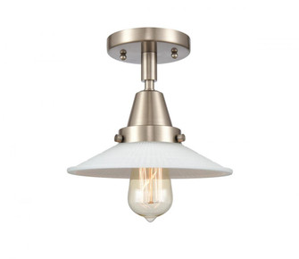 Halophane - 1 Light - 9 inch - Brushed Satin Nickel - Semi-Flush Mount (3442|447-1C-SN-G1-LED)