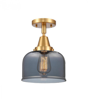 Bell - 1 Light - 8 inch - Satin Gold - Semi-Flush Mount (3442|447-1C-SG-G73-LED)