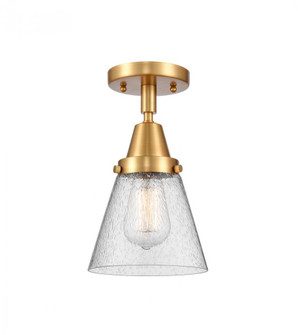 Cone - 1 Light - 6 inch - Satin Gold - Flush Mount (3442|447-1C-SG-G64)