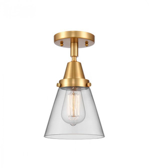Cone - 1 Light - 6 inch - Satin Gold - Semi-Flush Mount (3442|447-1C-SG-G62-LED)
