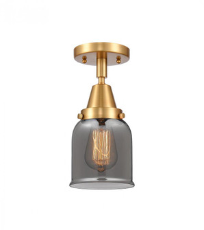 Bell - 1 Light - 5 inch - Satin Gold - Semi-Flush Mount (3442|447-1C-SG-G53-LED)