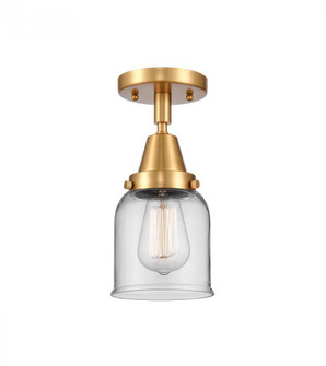 Bell - 1 Light - 5 inch - Satin Gold - Semi-Flush Mount (3442|447-1C-SG-G52-LED)
