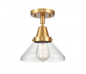 Caden - 1 Light - 8 inch - Satin Gold - Semi-Flush Mount (3442|447-1C-SG-G4474-LED)