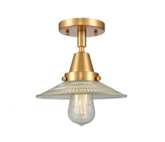 Halophane - 1 Light - 9 inch - Satin Gold - Flush Mount (3442|447-1C-SG-G2-LED)