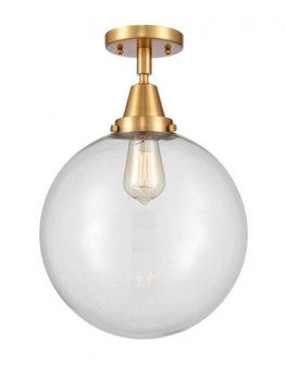 Beacon - 1 Light - 12 inch - Satin Gold - Flush Mount (3442|447-1C-SG-G202-12)