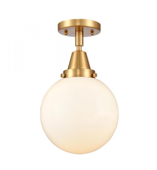 Beacon - 1 Light - 8 inch - Satin Gold - Semi-Flush Mount (3442|447-1C-SG-G201-8)