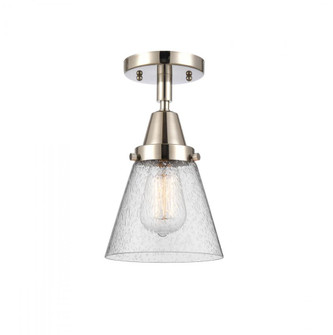Cone - 1 Light - 6 inch - Polished Nickel - Semi-Flush Mount (3442|447-1C-PN-G64)