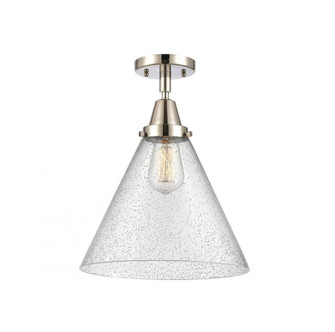 Cone - 1 Light - 12 inch - Polished Nickel - Semi-Flush Mount (3442|447-1C-PN-G44-L)