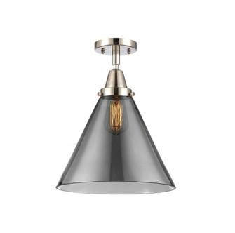 Cone - 1 Light - 12 inch - Polished Nickel - Flush Mount (3442|447-1C-PN-G43-L)