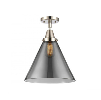Cone - 1 Light - 12 inch - Polished Nickel - Semi-Flush Mount (3442|447-1C-PN-G43-L)