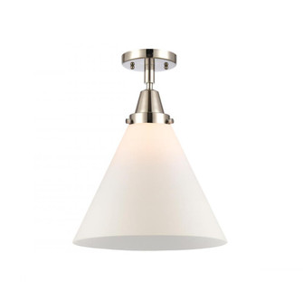 Cone - 1 Light - 12 inch - Polished Nickel - Semi-Flush Mount (3442|447-1C-PN-G41-L)
