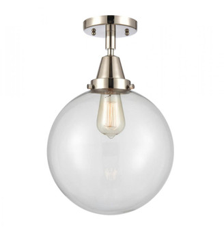 Beacon - 1 Light - 10 inch - Polished Nickel - Flush Mount (3442|447-1C-PN-G202-10-LED)