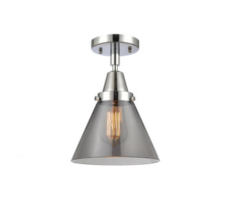 Cone - 1 Light - 8 inch - Polished Chrome - Semi-Flush Mount (3442|447-1C-PC-G43)