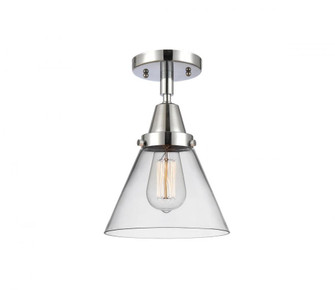 Cone - 1 Light - 8 inch - Polished Chrome - Semi-Flush Mount (3442|447-1C-PC-G42-LED)