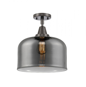 Bell - 1 Light - 12 inch - Oil Rubbed Bronze - Semi-Flush Mount (3442|447-1C-OB-G73-L)