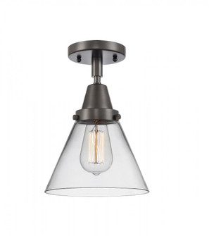 Cone - 1 Light - 8 inch - Oil Rubbed Bronze - Semi-Flush Mount (3442|447-1C-OB-G42)