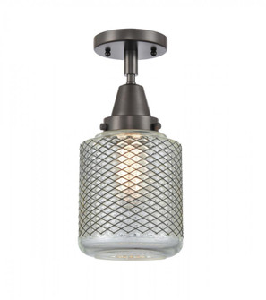 Stanton - 1 Light - 6 inch - Oil Rubbed Bronze - Semi-Flush Mount (3442|447-1C-OB-G262-LED)