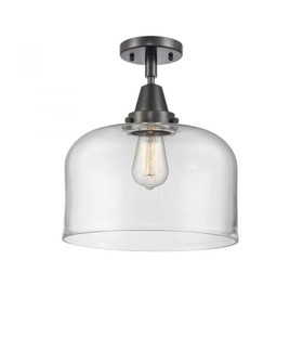 Bell - 1 Light - 12 inch - Matte Black - Semi-Flush Mount (3442|447-1C-BK-G72-L)