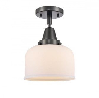 Bell - 1 Light - 8 inch - Matte Black - Semi-Flush Mount (3442|447-1C-BK-G71)