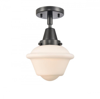 Oxford - 1 Light - 8 inch - Matte Black - Semi-Flush Mount (3442|447-1C-BK-G531)