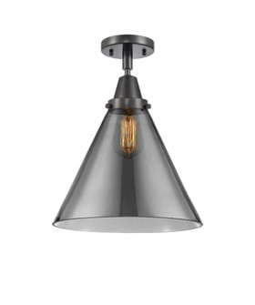 Cone - 1 Light - 12 inch - Matte Black - Semi-Flush Mount (3442|447-1C-BK-G43-L)