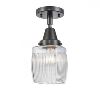 Colton - 1 Light - 6 inch - Matte Black - Semi-Flush Mount (3442|447-1C-BK-G302)