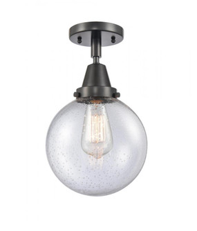 Beacon - 1 Light - 8 inch - Matte Black - Semi-Flush Mount (3442|447-1C-BK-G204-8-LED)