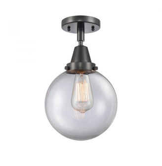 Beacon - 1 Light - 8 inch - Matte Black - Semi-Flush Mount (3442|447-1C-BK-G202-8)