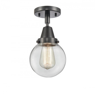 Beacon - 1 Light - 6 inch - Matte Black - Semi-Flush Mount (3442|447-1C-BK-G202-6-LED)