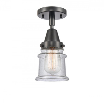 Canton - 1 Light - 6 inch - Matte Black - Semi-Flush Mount (3442|447-1C-BK-G184S)