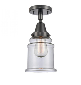 Canton - 1 Light - 6 inch - Matte Black - Semi-Flush Mount (3442|447-1C-BK-G182-LED)