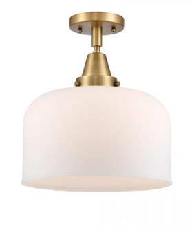 Bell - 1 Light - 12 inch - Brushed Brass - Semi-Flush Mount (3442|447-1C-BB-G71-L)