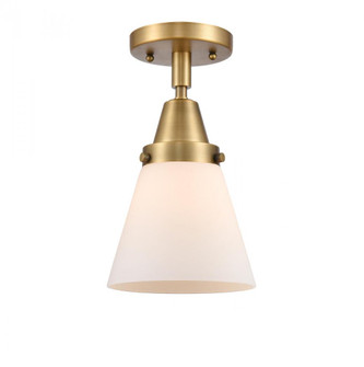 Cone - 1 Light - 6 inch - Brushed Brass - Semi-Flush Mount (3442|447-1C-BB-G61)