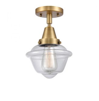 Oxford - 1 Light - 8 inch - Brushed Brass - Flush Mount (3442|447-1C-BB-G532-LED)